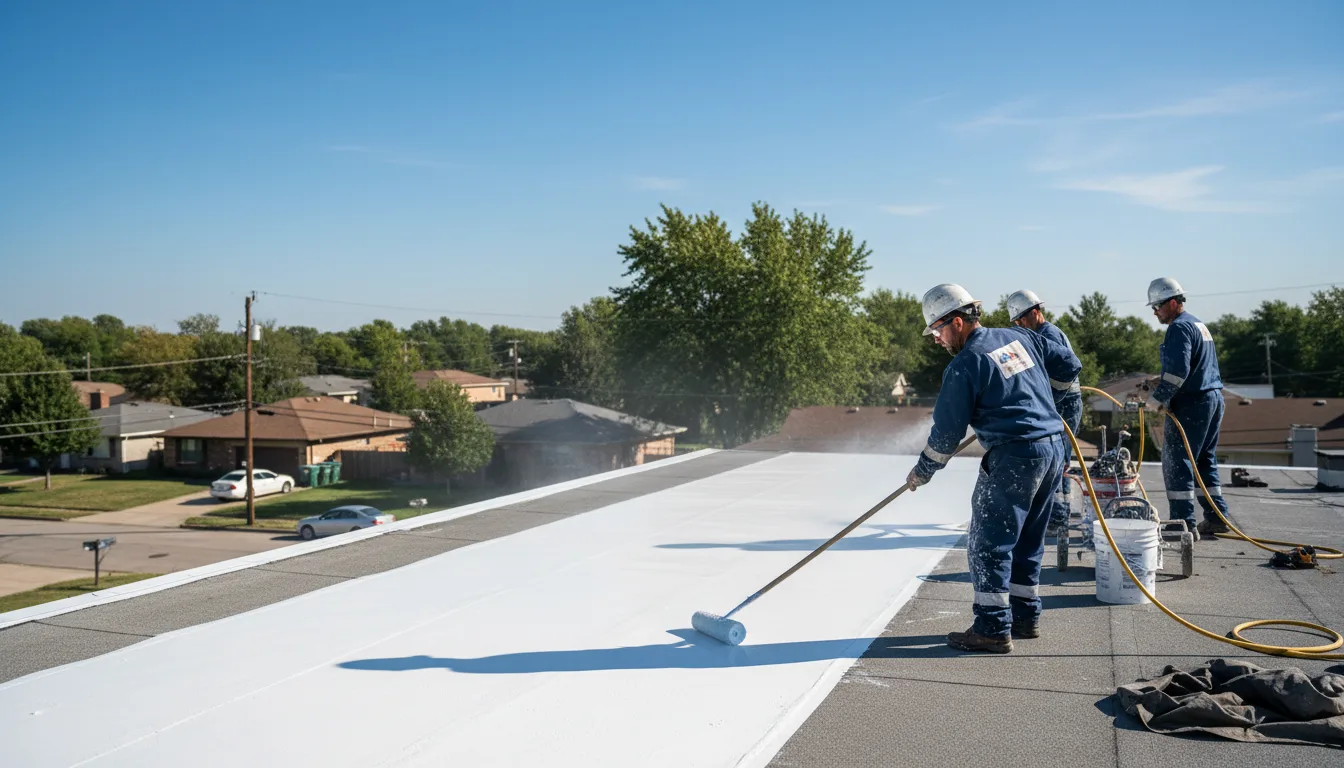 Commercial roof coating in Blue Grass, IA near me